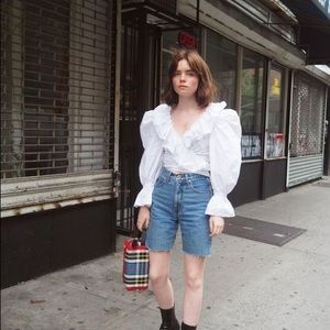 ZARA EMBROIDERED COLLAR SHIRT